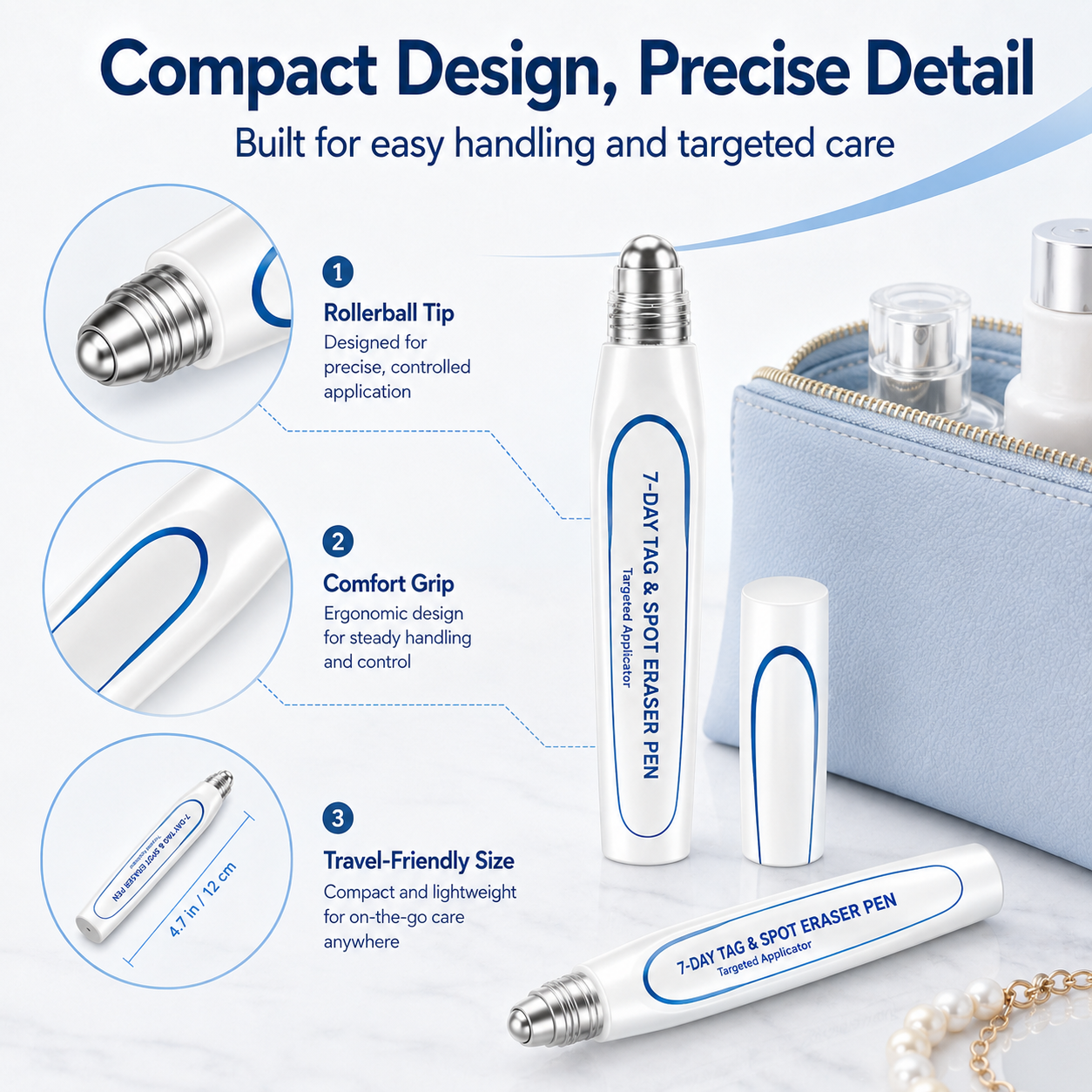 7-Day Skin Tag & Spot Eraser Painless & Scar-FreeAdvanced Imperfection Removal Rollerball Pen