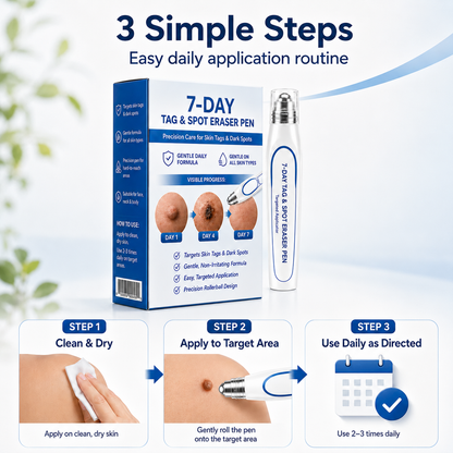 7-Day Skin Tag & Spot Eraser Painless & Scar-FreeAdvanced Imperfection Removal Rollerball Pen