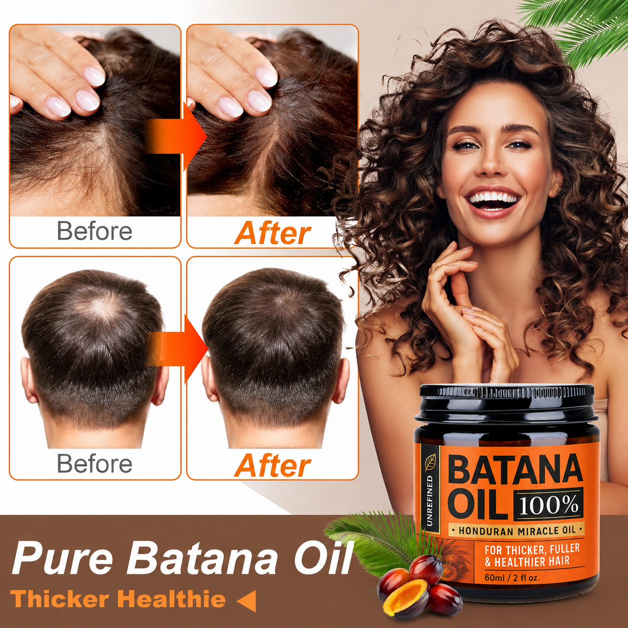Batana Oil for Hair Growth,RawOrganic Batana Mask from Honduras