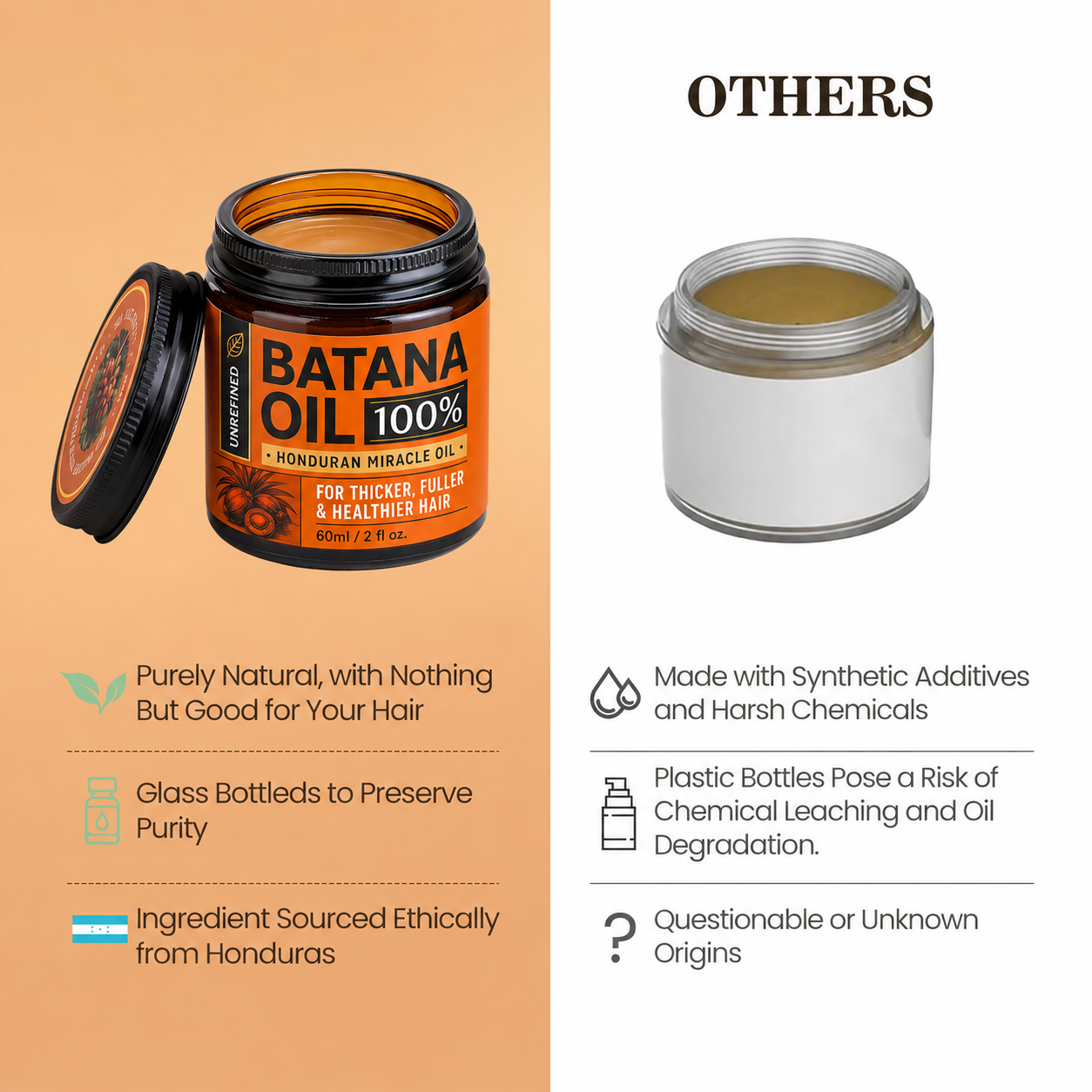Batana Oil for Hair Growth,RawOrganic Batana Mask from Honduras
