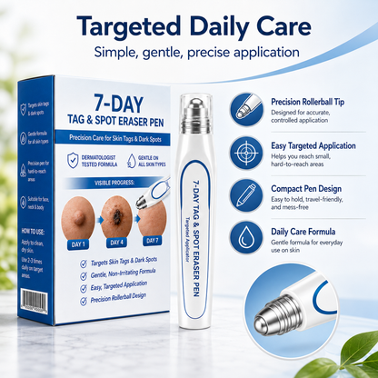 7-Day Skin Tag & Spot Eraser Painless & Scar-FreeAdvanced Imperfection Removal Rollerball Pen