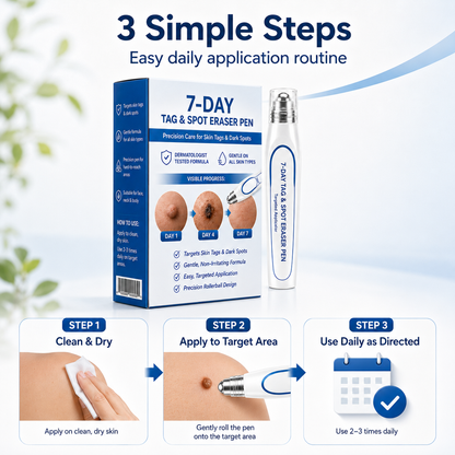 7-Day Skin Tag & Spot Eraser Painless & Scar-FreeAdvanced Imperfection Removal Rollerball Pen