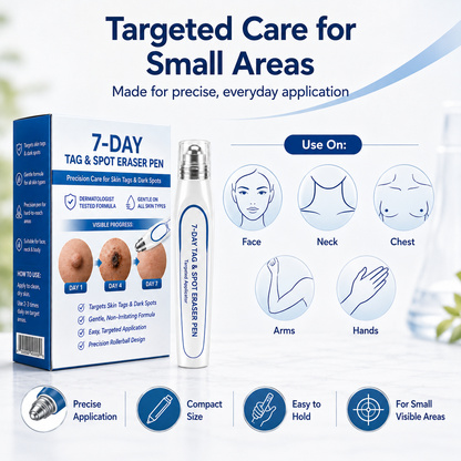 7-Day Skin Tag & Spot Eraser Painless & Scar-FreeAdvanced Imperfection Removal Rollerball Pen