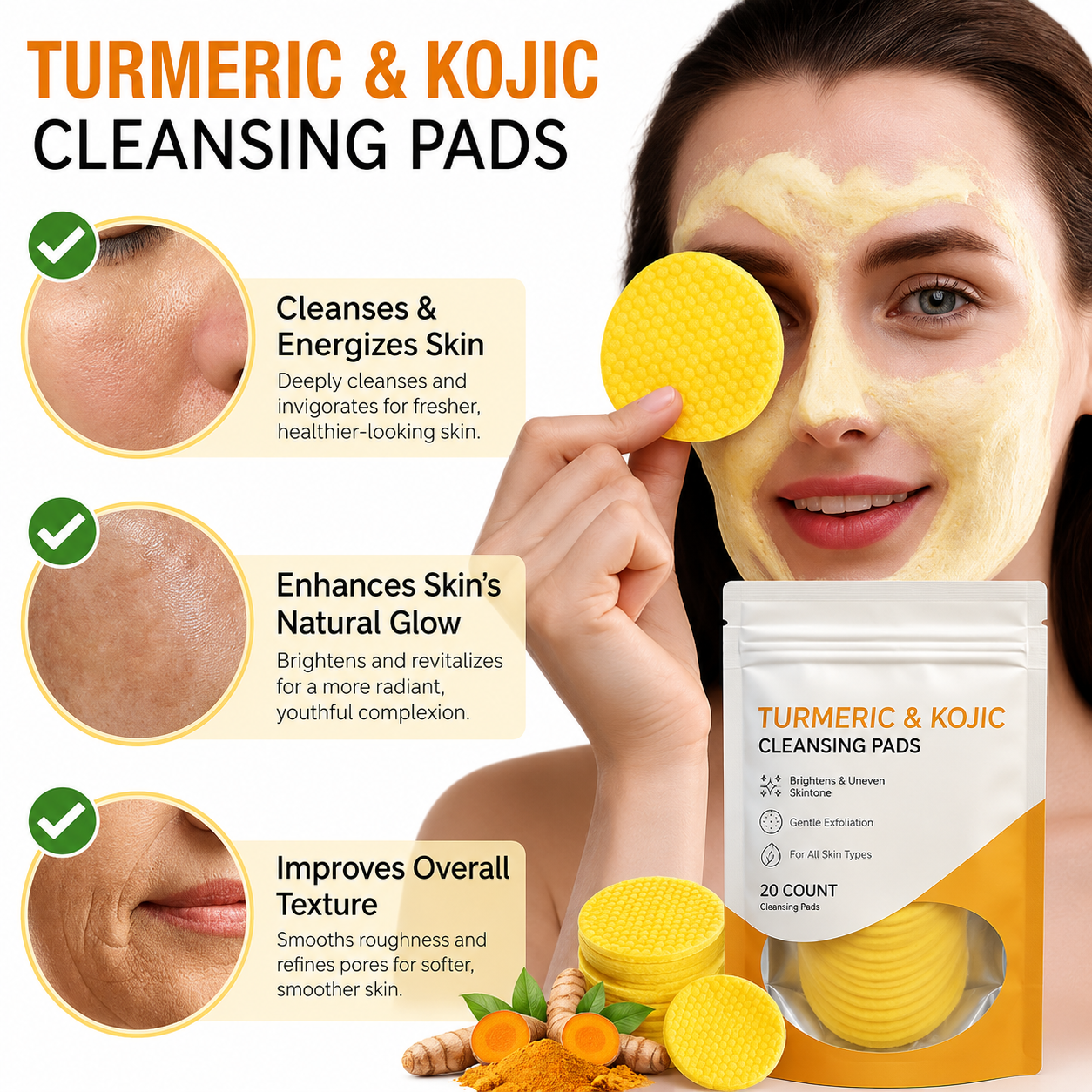 Turmeric & Kojic Acid Cleansing Pads
